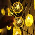 2019 Fresh Lemon Orange Wedding String Fairy Light Christmas LED Festoon Led String Light Party Garden Garland on The Window