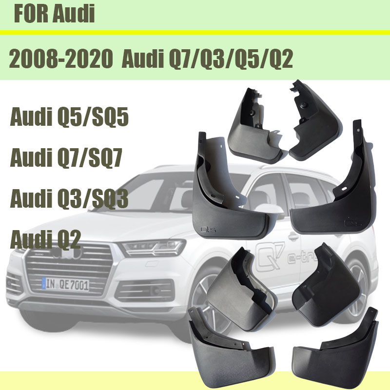 For Audi Q3 Q5 Q7 Q2 Mudguards Audi Q3 Q5 Sline mud flaps Q7 Sport Car Fenders splash guards auto accessories 2008-2020