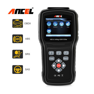 Ancel AD610 Elite Car Diagnostic Tool Engine Check ABS SRS SAS Reset Crash Data Automotive Scanner Multi-Language OBD2 Scanner