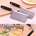 Potato Wavy Edged Tool Stainless Steel Kitchen Gadget Vegetable Fruit Cutting the goods for kitchen 1.33