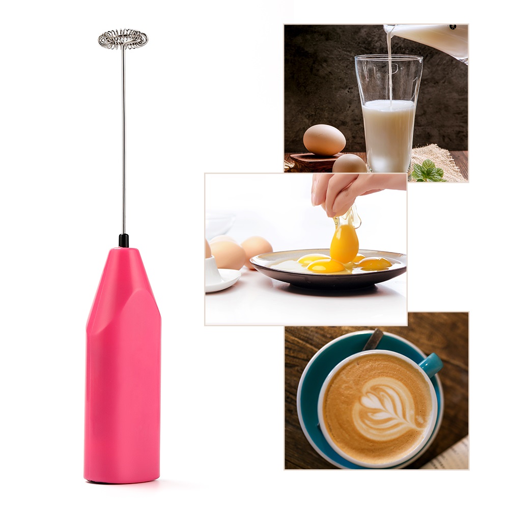 Mini Handle Stirrer Battery Operated Handheld Electric Mixer Drink Coffee Whisk Milk Frother Mixer Practical Kitchen Cooking Too