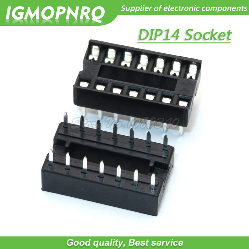 10PCS IC Sockets DIP6 DIP8 DIP14 DIP16 DIP18 DIP20 DIP24 DIP28 DIP40 pins Connector DIP Socket 8 14 16 18 20 24 28 40 pin DIP-8