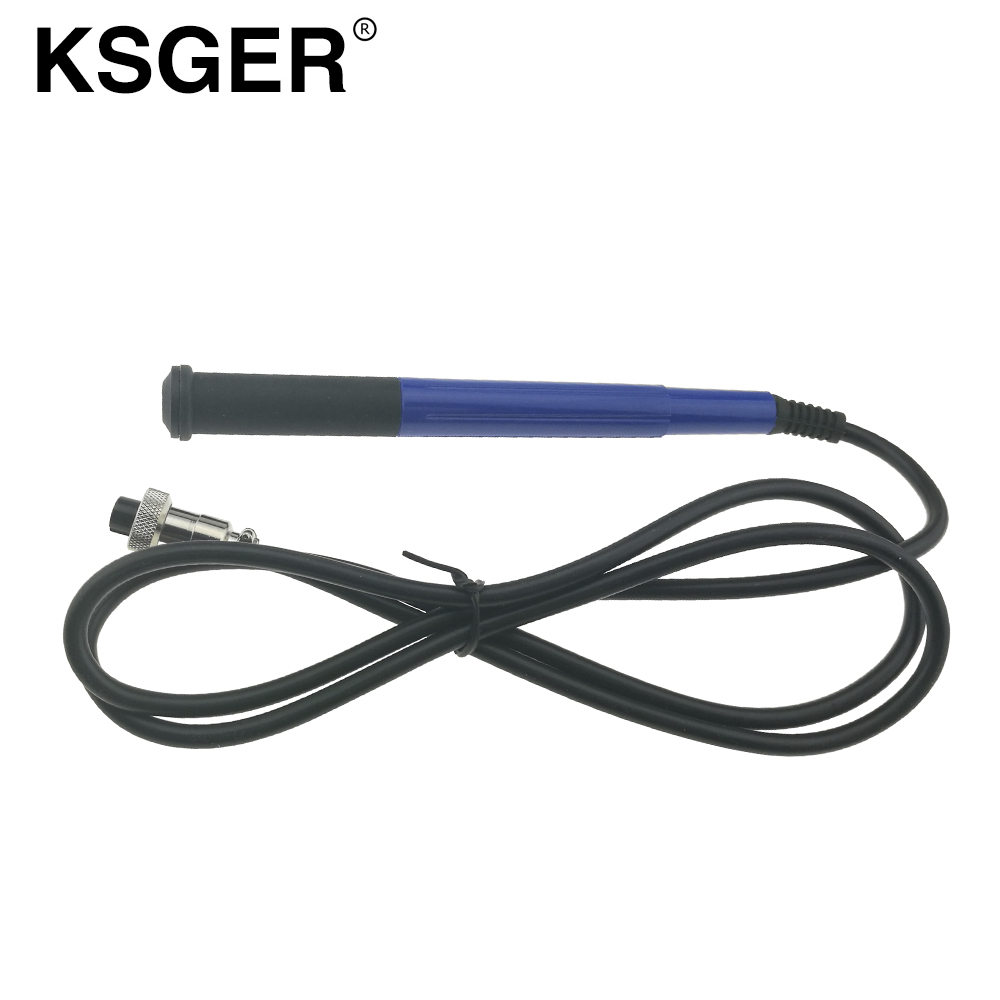 KSGER T12 STM32 OLED 9501 Soldering Station Solder Iron Tips Soldering Handle GX12-5PIN Plug 5 Core Solft Silicone Wire