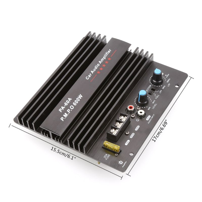 12V 600W Car Audio Amplifier Board PA-60A Subwoofer Circuit Module Car Amplifiers