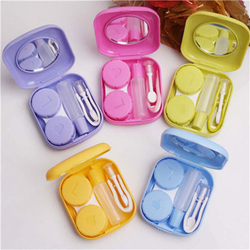 Solid Optional Pocket Mini Contact Lens Case Box Travel Toiletry Kit Feminine Hygiene Product For Health Care Supplies