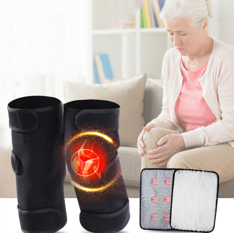 1 Pair Tourmaline Self Heating Knee Pads Magnetic Therapy Kneepad Pain Relief Arthritis Brace Support Patella Knee Sleeves Pads
