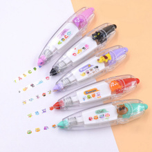 1pc Kawaii Animals Cat Press Type Decorative Correction Tape Scrapbooking Diary Stationery School Supplies