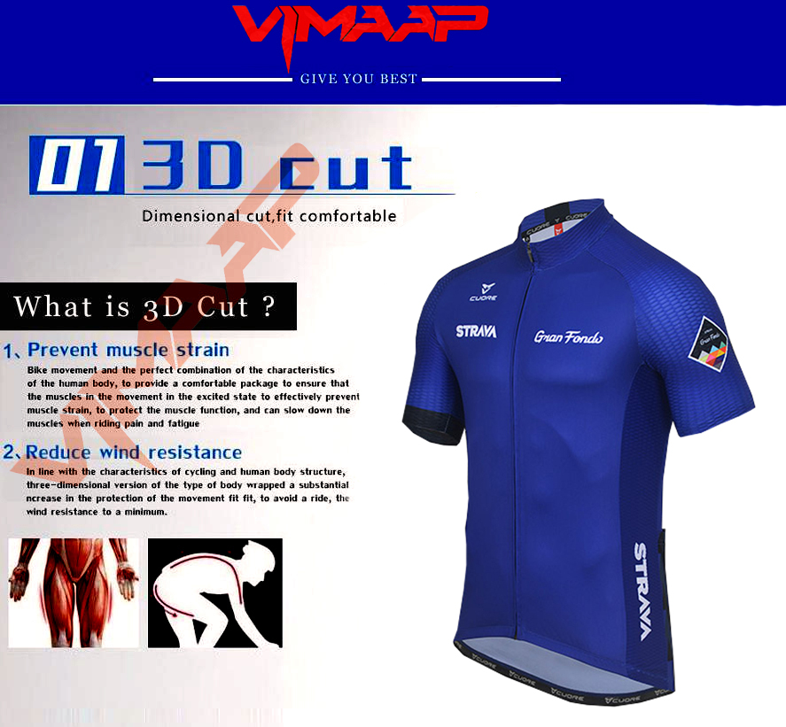 2020 blue STRAVA Pro Bicycle Team Short Sleeve Maillot Ciclismo Men's Cycling Jersey Summer breathable Cycling Clothing Sets