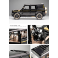 1:24 Diecast Toy Car Model Metal Toy Vehicle Wheels G65 High Simulation Sound And Light Pull Back Car Collection Kids Toys Gift