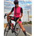 Pro Team Triathlon Set Women's Cycling Jersey One Piece Jumpsuit Short Sleeve Macaquinho Ciclismo Feminino Set Gel Pad