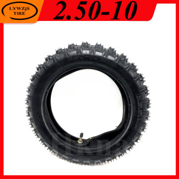 Mini Dirt Bike 2.50-10 Tire for Mini Apollo Cross-country Motorcycle Honda CRF50 XR50 Yamaha PW50 Front Rear Wheel Tyre