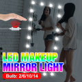 LED 12V Dressing Table Lamp Bulb USB Hand Sweep Sensor Makeup Mirror Light LED Bulb Kit 2 6 10 14 Bulbs Bedroom Cosmetic Lamp