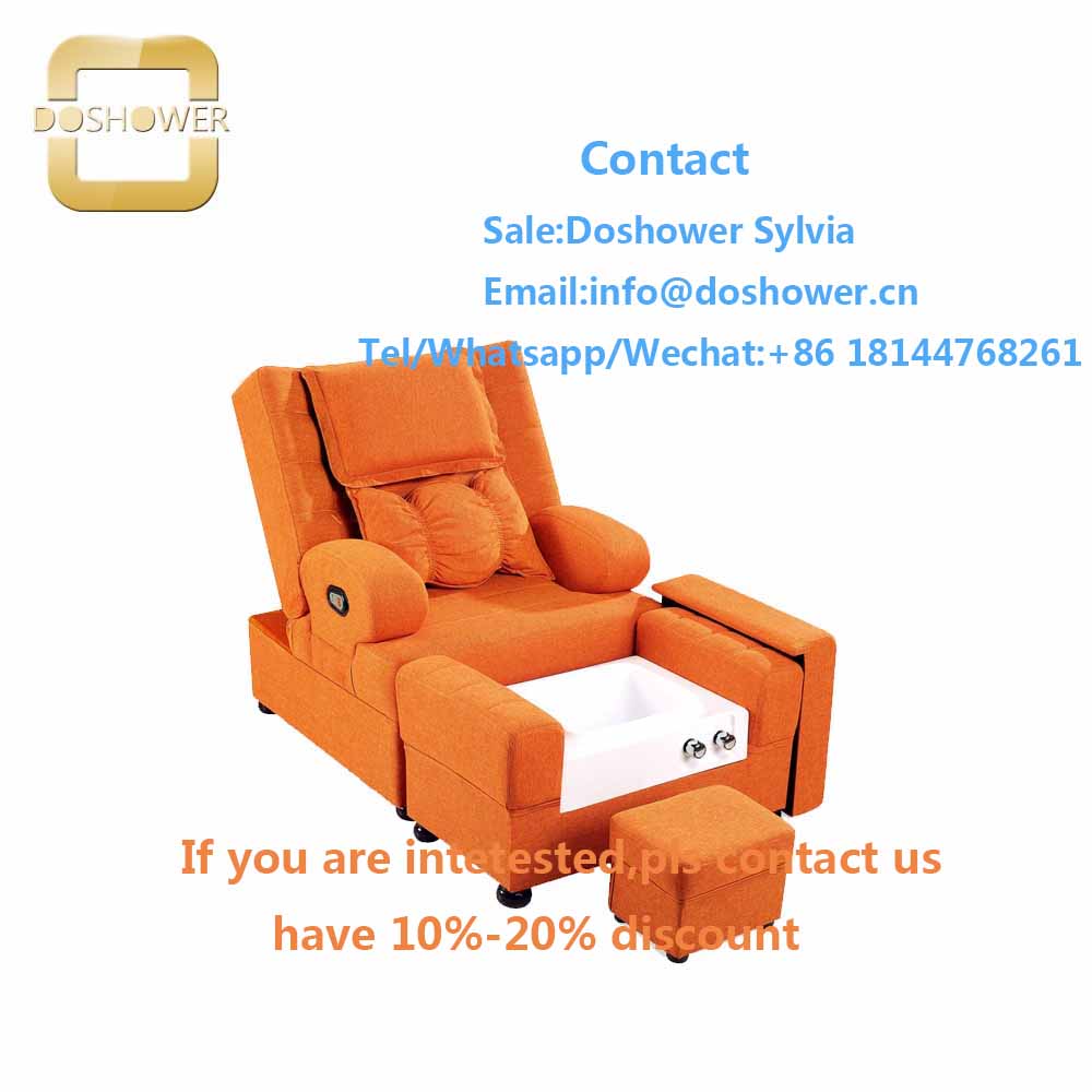 Recliner chair sofa with foot spa bath massager for spa chair pedicure sofa