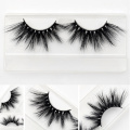 Visofree 25mm lashes 3d mink lashes handmade full strip lashes crisscross dramatic mink eyelashes full volume E80 false eyelash