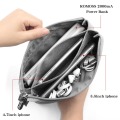 Boona Fake Linen Oxford Electronic Accessories Cable USB Hard Drive Organizer Bag Portable Storage Case New