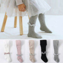 Baby Kids Girls Warm Cotton Bow Tights Socks Stockings Pants Hosiery Pantyhose