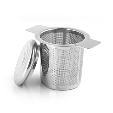 New Kitchen Accessories Tea Mesh Metal Infuser Stainless Steel Cup Tea Strainer Tea Leaf Filter with Cover Filter Tea Strainer