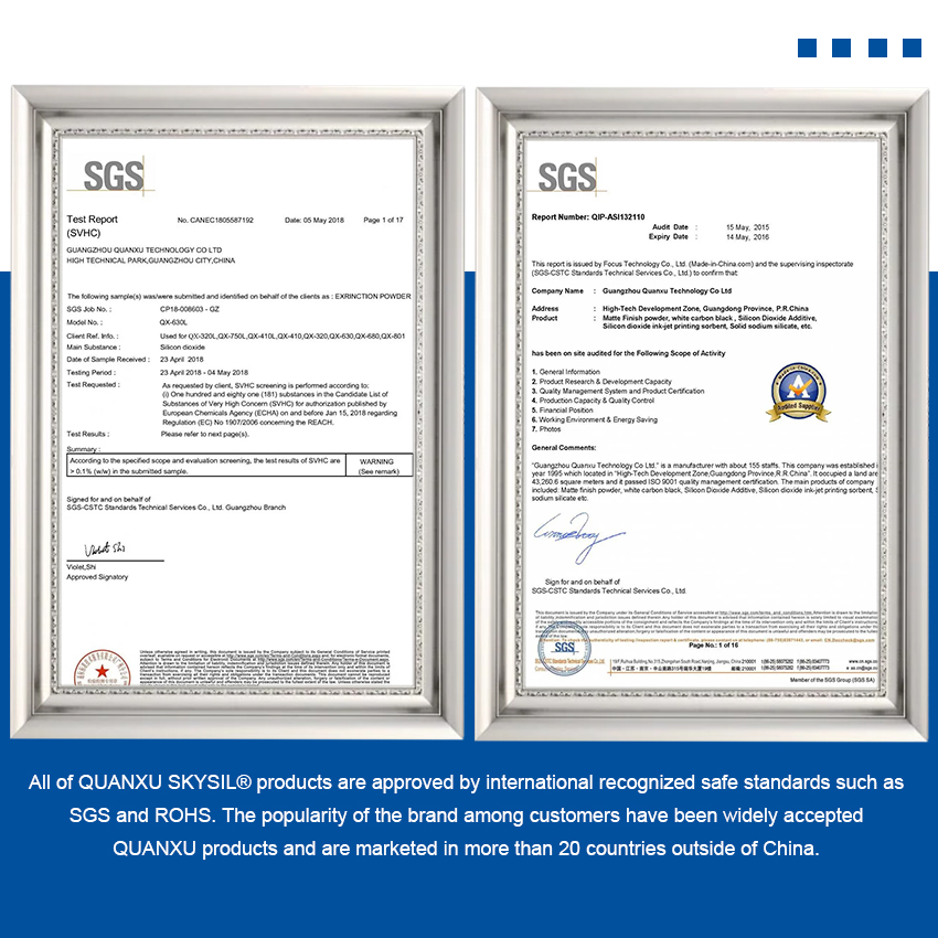 QUANXU CERTIFICATE