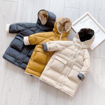 New Baby Girls Winter Jacket Coat Kids White Duck Down Fashion Winter Jacket&Outwear Kids Warm Cotton Padded Coat Boys Coat