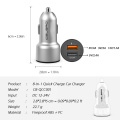 Car Charger Quick Charge 3.0 Dual USB Car-Charger for Mobile Phone QC3.0 QC 3.0 Fast Car Charging USB Charger Adapter FCP Rapid