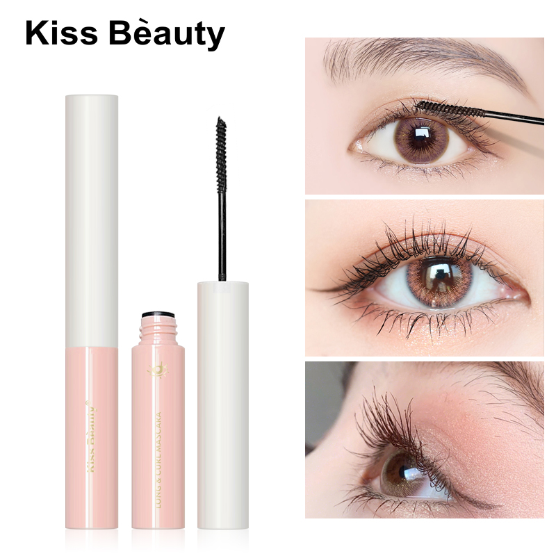 Ultra-fine Mascara Waterproof And Non-smudge Natural Thick Curling Fine Brush Mascara Makeup Long-wearing Mascara TSLM2