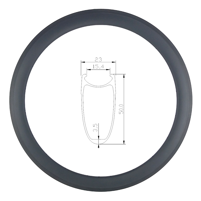 700c 50mm clincher road bike carbon rim UD 3K 12K 3K Twill matte glossy 16H 18H 20H 21H 22H 24H 28H 32H 23mm width basalt brake