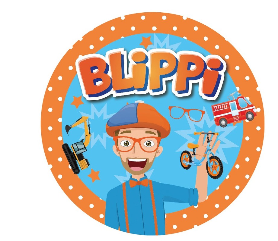 Blippi Birthday Party Decoration Party Supplies Disposable Paper Cup Plate Napkin Banner Straw Kid Toy Boy Balloon Tableware Set