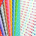 ZY DIY Mixed 21 Colors 1mm Thick 14x14cm 100% Polyester Heart Printed Nonwoven Felt Fabric Handmade DIY material fabric