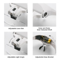 5 Lens Loupe Eyewear Magnifier With Led Lights LampInterchangeable Lens 1.0X/1.5X/2.0X/2.5X/3.5X Wearing Magnifying Glasses