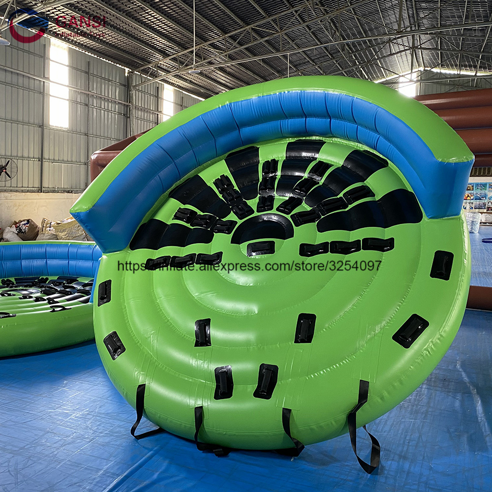 Commercial inflatable couch tube flying boat 3.1m diameter inflatable towable sofa for water sports