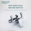 FRUD High Quality Chrome Bath Shower Mixer Faucet Rotate Tub Spout Bathroom Wall Mount Rainfall Shower System With Handshower