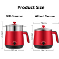 Household Electric Cooker 1.5L Household Dormitory Multifunctional Electric Skillet 2 Gears Power mini Cooking Pot