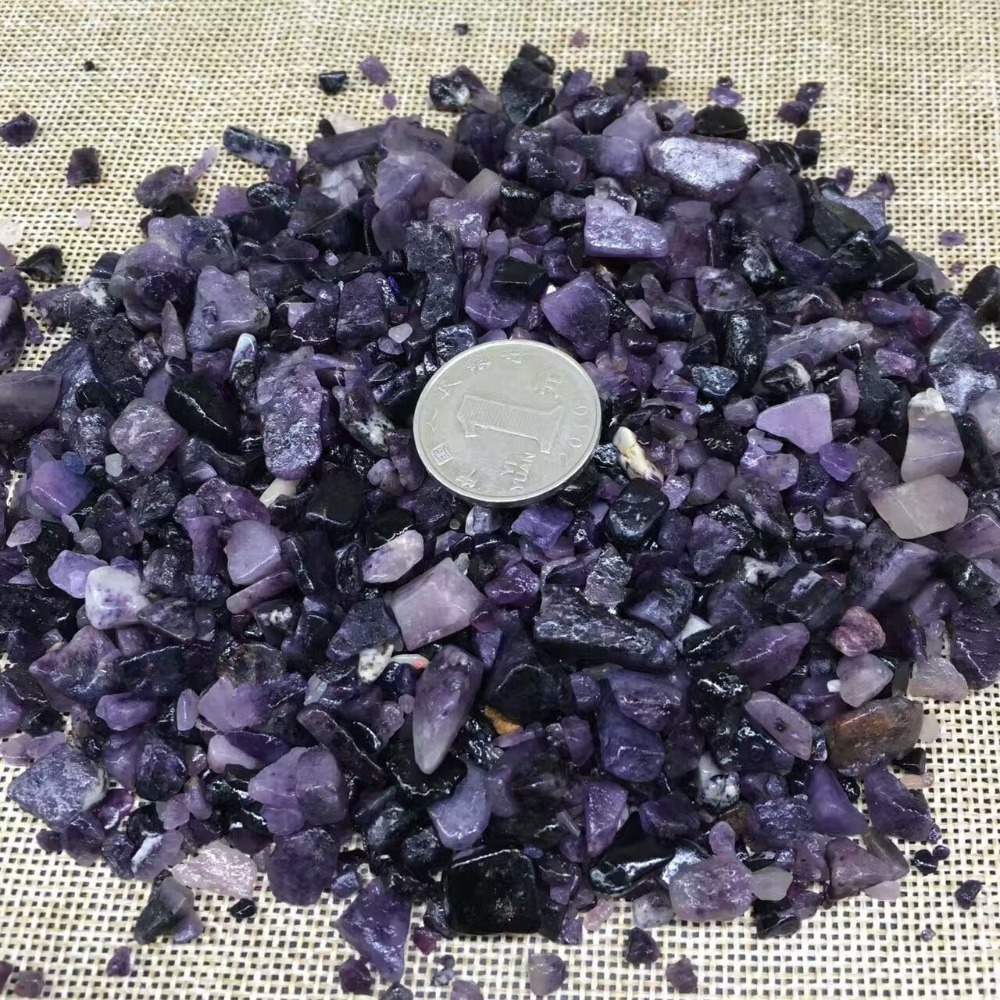 Wholesale Natural Sugilite Crystal Rough Stone Rock Mineral Specimen Planting Aquarium Fish Tank Decor Stone Crafts