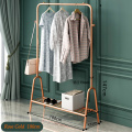 Single Pole Drying Rack Indoor Floor-Standing Clothes Hanger Balcony Clothing Drying Shelf Shoe Holder Home Space Saving Shelf