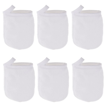 6pcs Soft Microfiber Face Skin Care Cleansing Gloves Makeup Remover Cloth Pad Reusable Face Cleansing Mitts