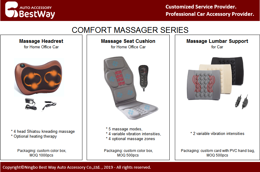 Vibration Massage Lumbar Support For Car China Manufacturer