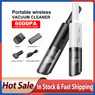 Car Vacuum Cleaner Wireless 6000PA Strong Suction Big Power Handheld Cordless Vacuum Cleaner For Home Car