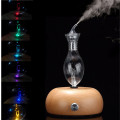 Wooden Glass Aromatherapy LED Light Pure Essential Oils Diffuser Air Nebulizer Office Fog Humidifier Household Humidifier Lamps