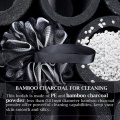 Bamboo Charcoal Bath Bubble Balls Bath Flower Spa Bath Loofah Sponge Shower Pouf Body Scrubber Ball Mesh Pouf Bath Sponge