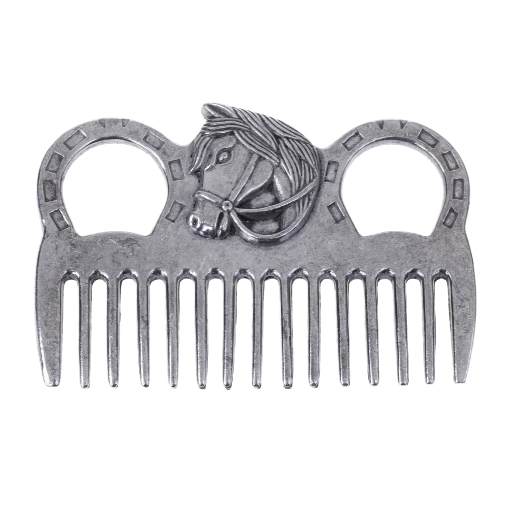 Stainless Steel Horse Pony Grooming Comb Tool Curry Comb Metal Horse Grooming Tool For Horse Riding Care Products