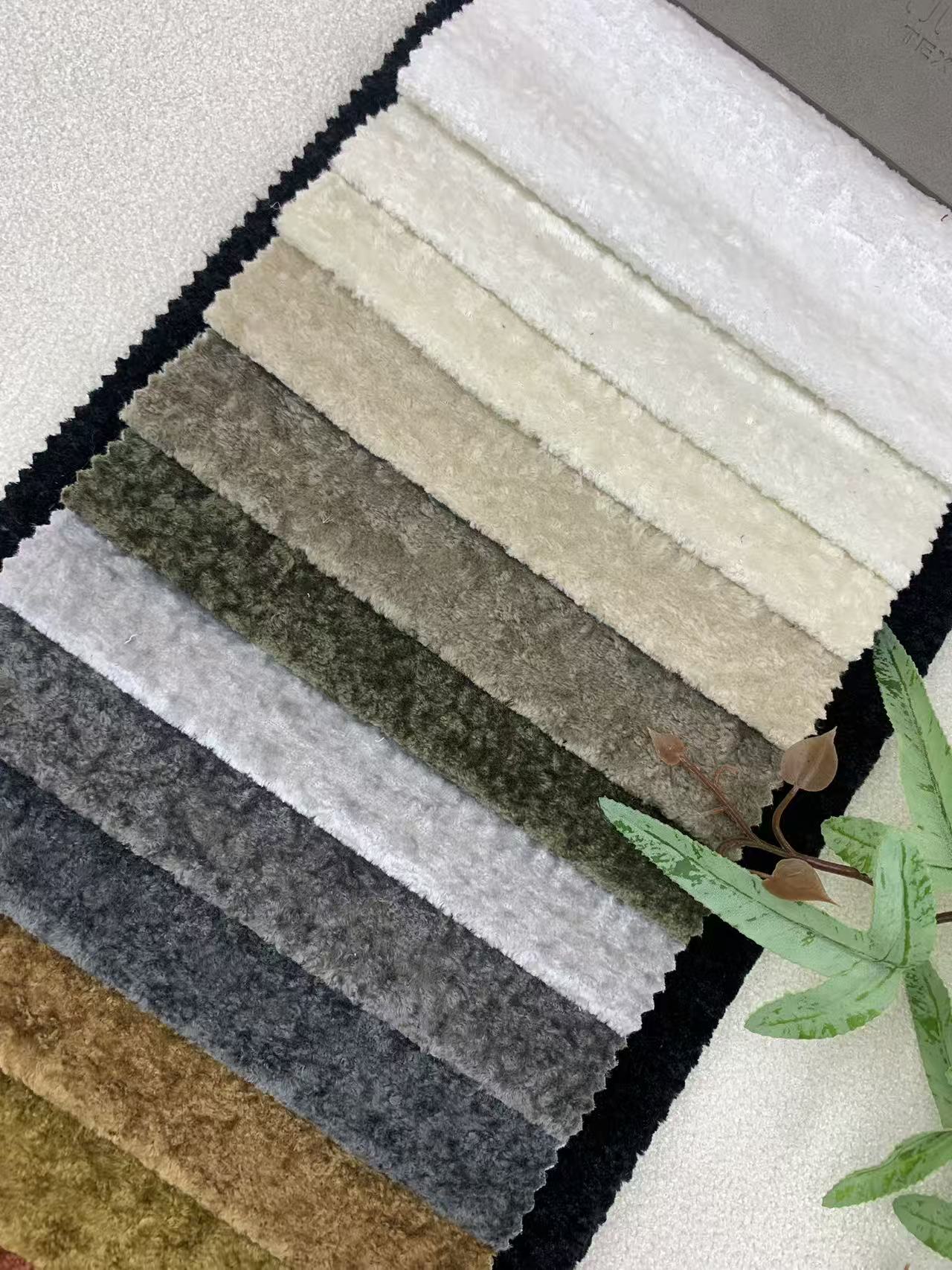 Cream Style Velvet Fabric