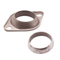 2pcs Universal 2.5 Collector Flange and Donut Gasket Header Stainless Steel For Civic 2.5" Exhaust Integra