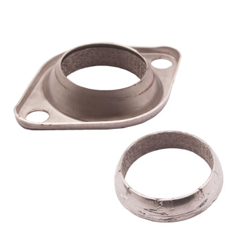 2pcs Universal 2.5 Collector Flange and Donut Gasket Header Stainless Steel For Civic 2.5