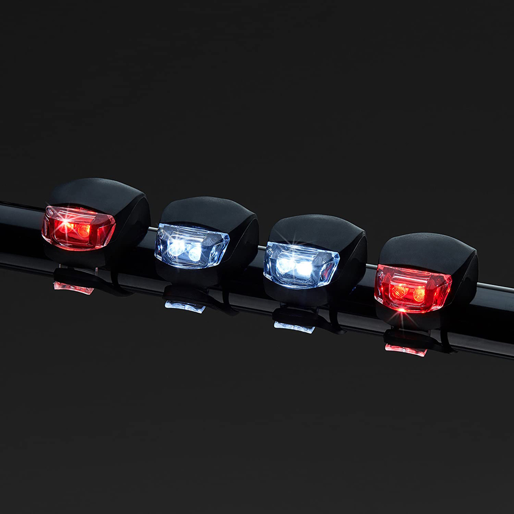 Best-Selling New Products 4 Pieces Of LED Tail Lights. Small Portable LED Tail Lights For Mountain Bikes