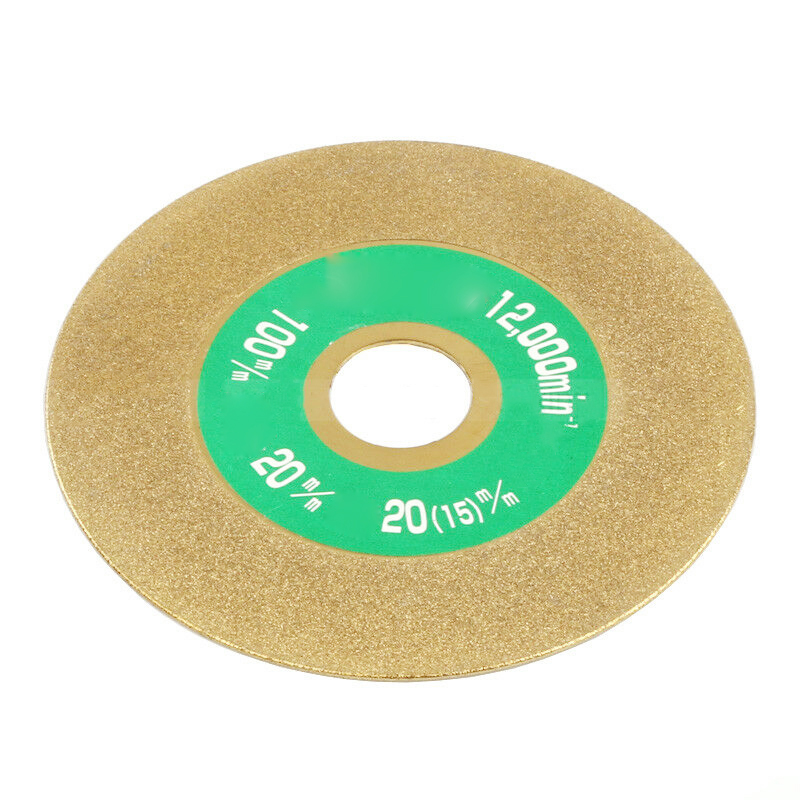 1pc 100mm Diamond Coated Grinding Wheel Saw Circular Cutting Disc For Rotary Abrasive Tool Carbide Stone Angle Grinder