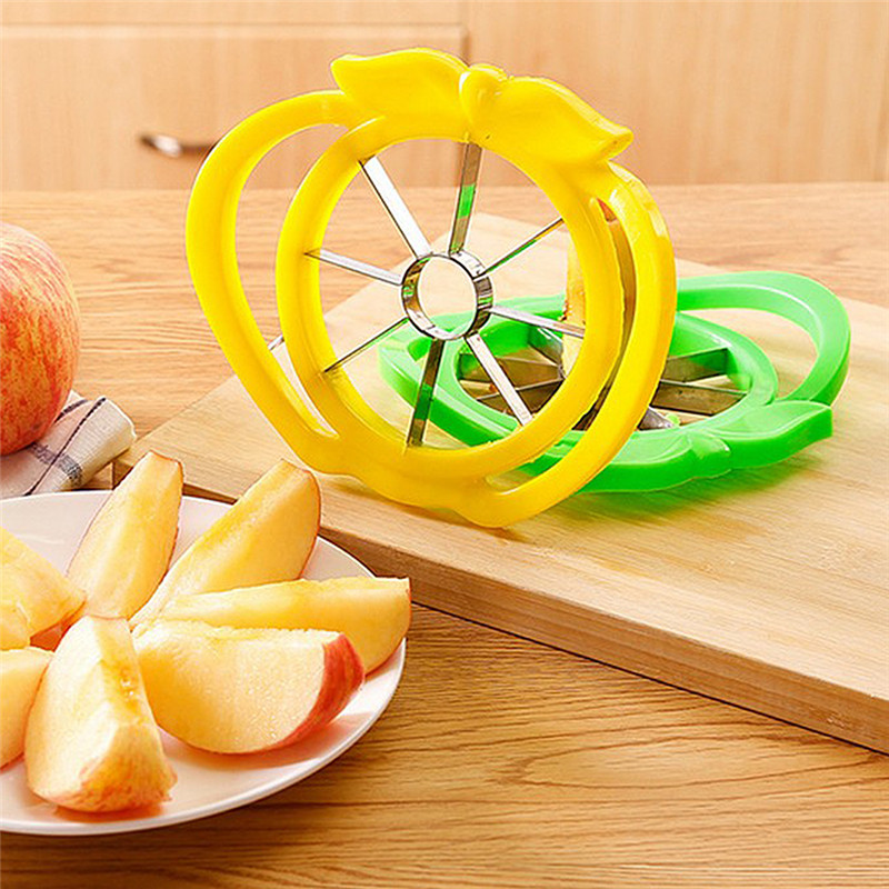 Apple Shape Stainless Steel Blade Apple Slicer Pear Fruit Divider Tool Apple Peeler Slicer Vegetable Cutter Kitchen Tool
