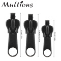 6Pcs Universal Zipper DIY Repair Kit Replacement Zip Slider Teeth Rescue Zippers For Garment DIY Sewing Accessories