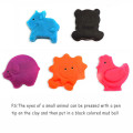 9pcs New Space mold sand Castle Playdough Tools Plasticine Molds Play Tool Set Kit For Kids Gift Magic color random