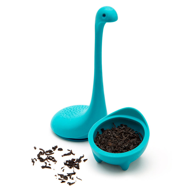 Cartoon Dolphin Tea Infuser Teapot Filter Silicone Leakproof Loose Leaf Tea Strainer Coffee Drinkware Kitchen Accessories
