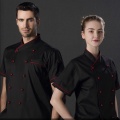 Chef Work Wear Uniform Chef Short Sleeve Double Breasted Jacket Restaurant Hotel Cook Clothes Uniform